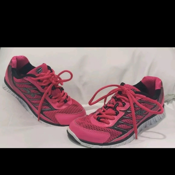 FILA Womens Pink Low Top Athletic Running Shoes Size US 7.5 - 5SR20422-652 - Picture 1 of 8